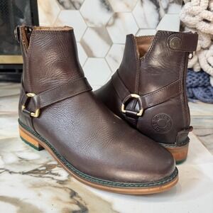 Dover Saddlery Women's Huntsville Harness Ankle Paddock Boots Size 8.5 Brown‎